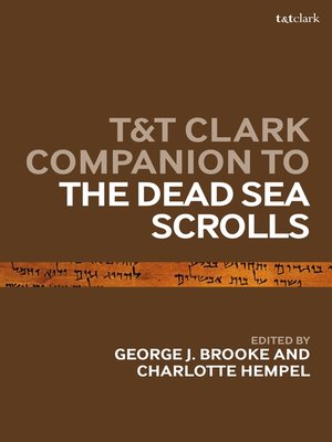 cover image of T&T Clark Companion to the Dead Sea Scrolls